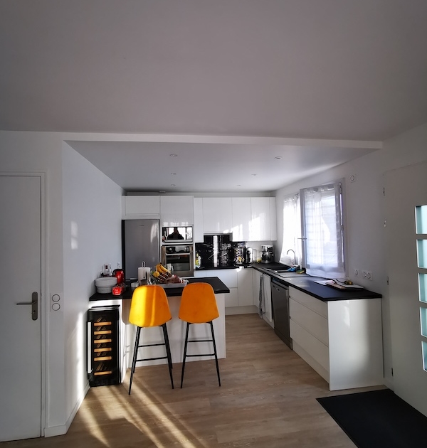 Rénovation cuisine ouverte Nogent-sur-Marne - Lemaire peinture rénovation-00003