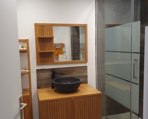 Rénovation salle-de-bain - Bry-sur-Marne-douche-italienne - Lemaire peinture renovation - Quelle peinture pour salle de bain